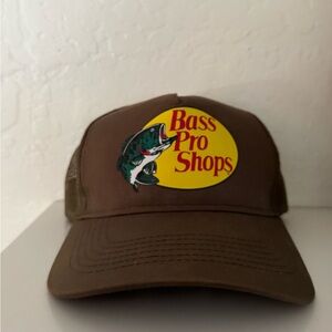 Bass Pro Shops Brown Cap with Yellow Logo Patch
